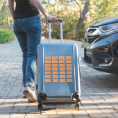 Autumn Boho Deko | Terracotta Guest Address Label (Koffer Insitu)