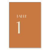 Autumn Boho Deko | Terracotta-Tischnummern Untersc Tischnummer (Rückseite)