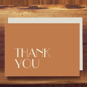 Autumn Boho Deko   Terracotta Wedding Flat Dankeskarte