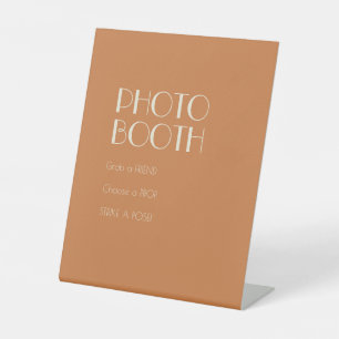 Autumn Boho Deko Terracotta Wedding Foto Booth Sockelschild