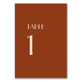 Autumn Boho Deko | Tischnummer im Ruhestand (Rückseite)