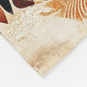 Autumn Boho Feathers Fleecedecke (Ecke)