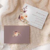 Autumn Boho Floral Brautparty Einladung