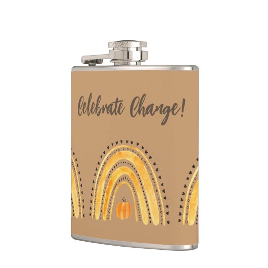 Autumn Boho Rainbow Flask Flachmann (Links)