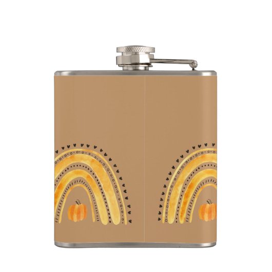 Autumn Boho Rainbow Flask Flachmann (Rückseite)