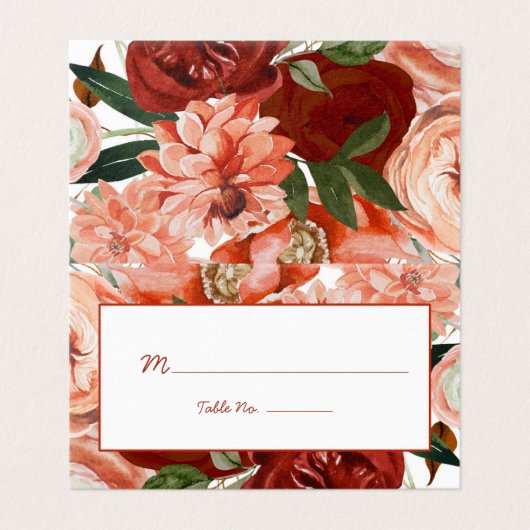 Autumn Boho Watercolor (Außenseite Aufgefaltet)