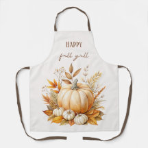 Autumn Boho Watercolor Pumpkin Happy Fall Y'all
