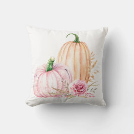 Autumn Boho Watercolor Pumpkin Kissen