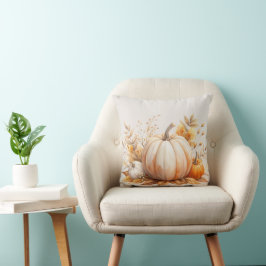 Autumn Boho Watercolor Pumpkin Kissen