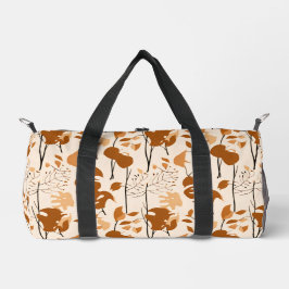Autumn Botanical Leaves Minimalist  Duffle Bag