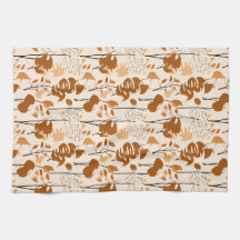 Autumn Botanical Leaves Minimalist 