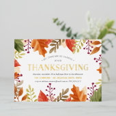 Autumn Bounty | ERNTEDANK Folieneinladung (Stehend vorne)