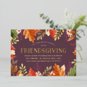 Autumn Bounty | Erntedank Friendsgiving Dinner Folieneinladung (Stehend vorne)