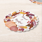 Autumn Bounty gesegneter Erntedank Untersetzer (angewinkelt)