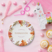 Autumn Bounty | Glückliches Erntedankfest Pappteller (Party)