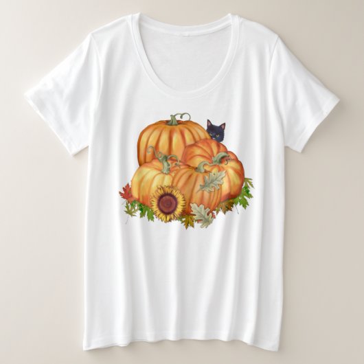 Autumn Bounty Große Größe T-Shirt (Design vorne)
