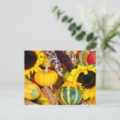 Autumn Bounty Postkarte (Stehend Vorderseite)