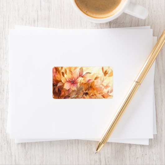 Autumn Bouquet Adressaufkleber (Insitu)