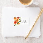 Autumn Bouquet Adressaufkleber (Insitu)