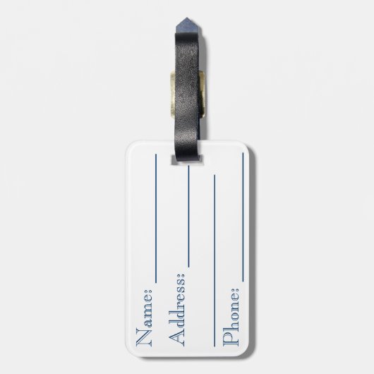 Autumn Bouquet Gepäckanhänger (Rückseite vertikal)