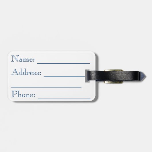 Autumn Bouquet Gepäckanhänger (Rückseite horizontal)