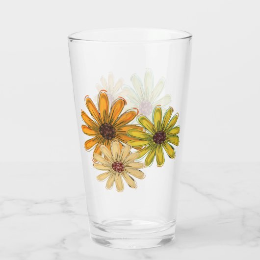 Autumn Bouquet Glass Cup Glas (Rückseite)