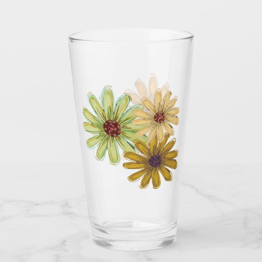 Autumn Bouquet Glass Cup Glas (Vorderseite)
