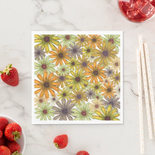 Autumn Bouquet Paper Napkin Serviette (Beispiel)