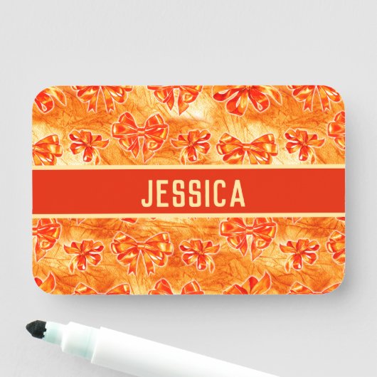 AUTUMN BOWS PATTERN NAMENSSCHILD (Beispiel)