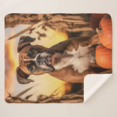 Autumn Boxer Dog Sherpadecke (Vorderseite (Horizontal))