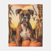 Autumn Boxer Fleecedecke (Vorderseite)