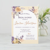 AUTUMN-Brautparty Einladung (Stehend Vorderseite)