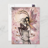 Autumn Breezes Fairy Fantasy Art von Molly Harriso Postkarte (Vorne/Hinten)
