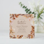 Autumn Bridal Brunch Einladung (Stehend Vorderseite)