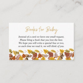 Autumn Brown Igel Baby Showbucher anfordern Begleitkarte