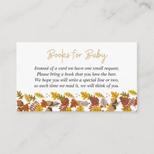 Autumn Brown Igel Baby Showbucher anfordern Begleitkarte