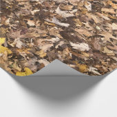 Autumn Brown Leaves Collection Geschenkpapier (Ecke)