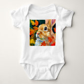 Autumn Bunny Baby Strampler (Vorderseite)