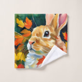 Autumn Bunny Badhandtuch Set (Waschlappen)