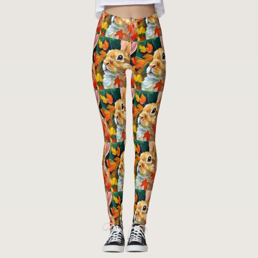 Autumn Bunny Leggings (Vorderseite)