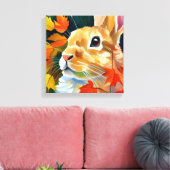 Autumn Bunny Leinwanddruck (Insitu (Wohnzimmer))