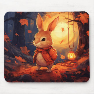 Autumn Bunny Maus Pad Mousepad