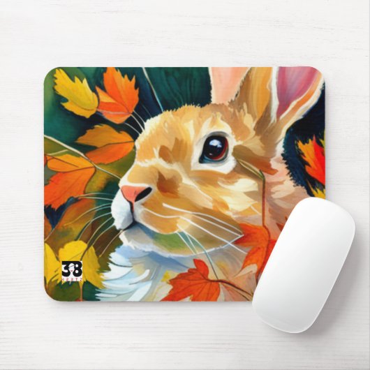 Autumn Bunny Mousepad (Mit Mouse)