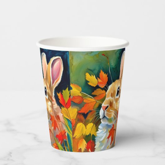 Autumn Bunny Pappbecher (Rückseite)