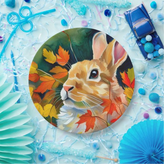 Autumn Bunny Pappteller (Party)