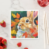 Autumn Bunny Serviette (Beispiel)