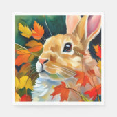 Autumn Bunny Serviette (Vorderseite)