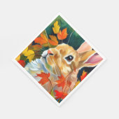 Autumn Bunny Serviette (Ecke)