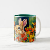 Autumn Bunny Zweifarbige Tasse (VorderseiteRechts)