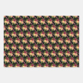 Autumn Burgundy and Orange Floral Geschenkpapier Set (Vorderseite 3)